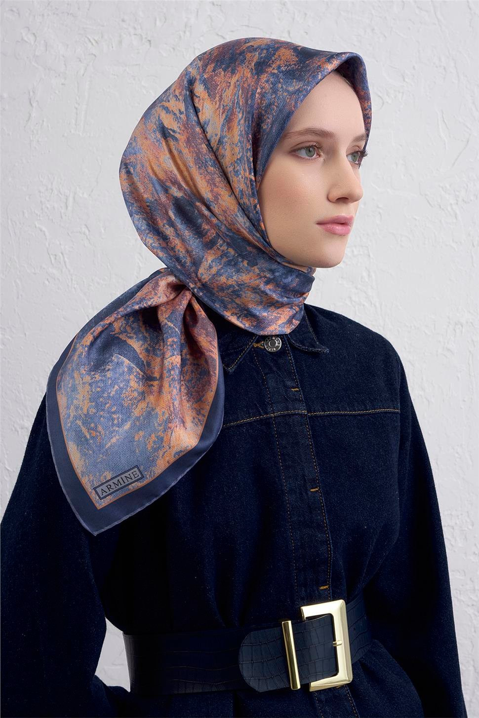 Armine Saf İpek Sura Eşarp 9433D 50 | Armine