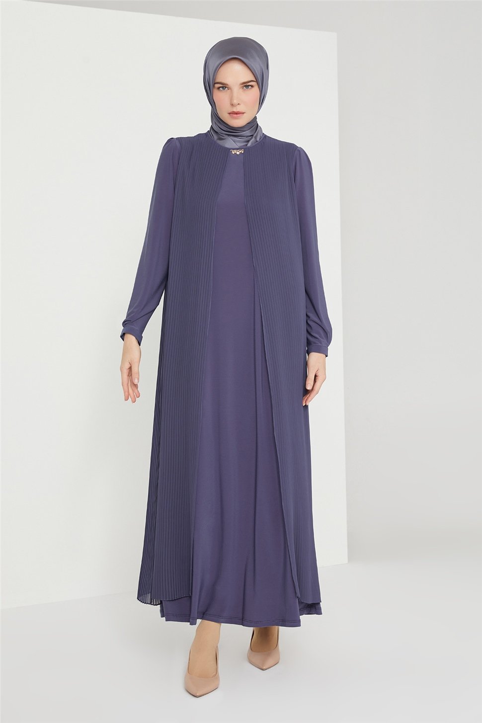 Armine Abiye Elbise 21KD3308 İndigo - ARMİNE | Hayatınıza Artı Değer Katar!