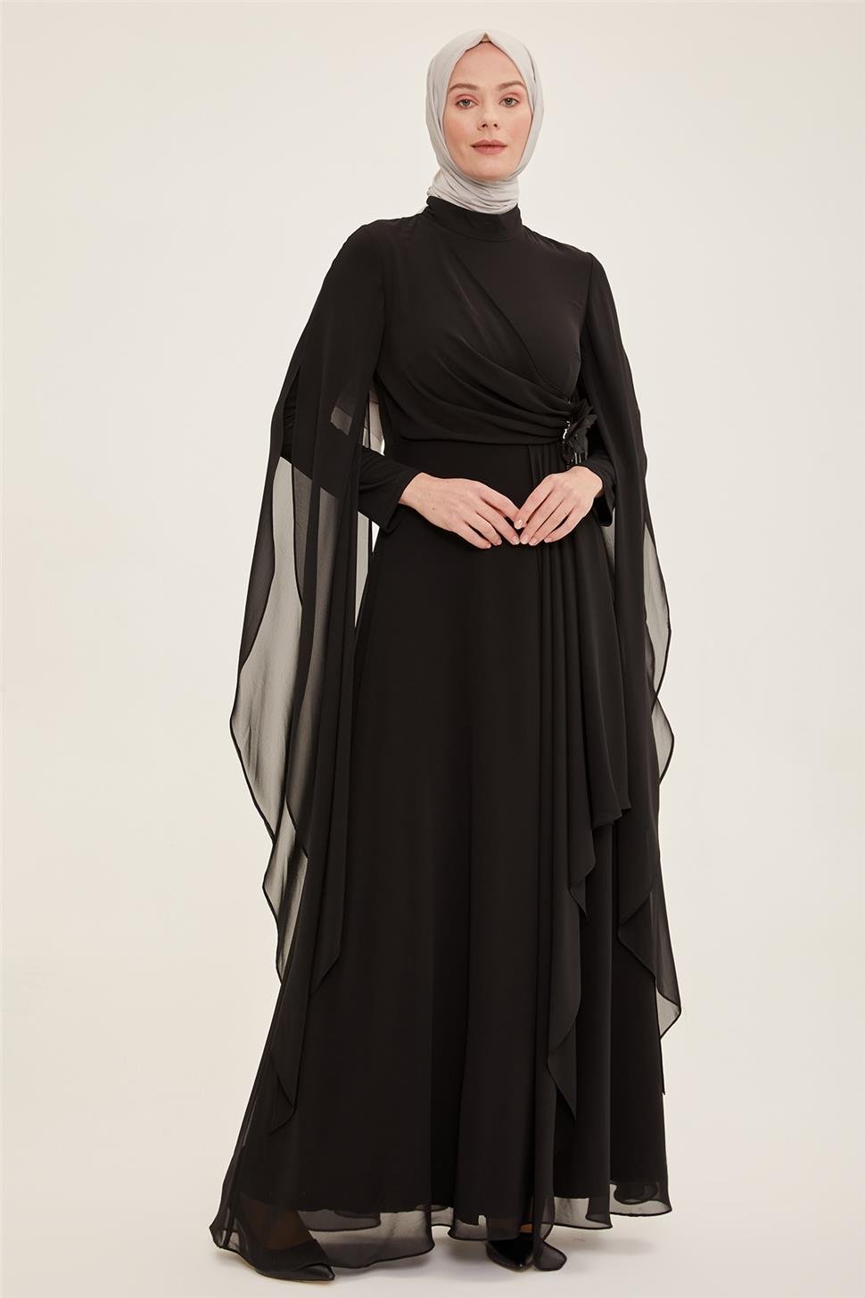 Armine Abiye Elbise 22Yd3352 Siyah - ARMİNE | Hayatınıza Artı Değer Katar!