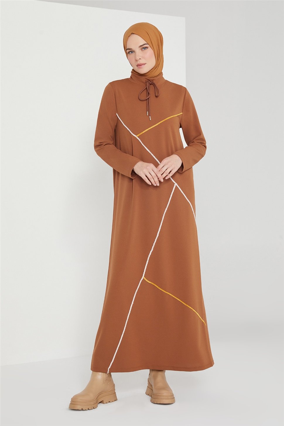 Armine Elbise 21KD4417 Taba - ARMİNE | Hayatınıza Artı Değer Katar!
