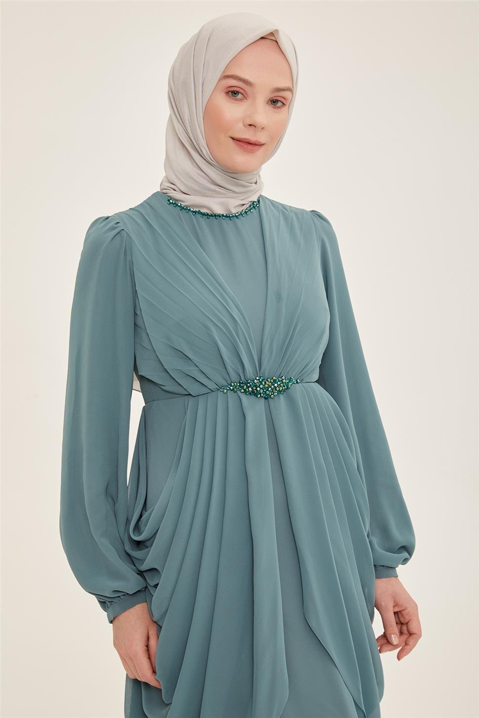 Armine Abiye Elbise 22Yd3333 Mint - ARMİNE | Hayatınıza Artı Değer Katar!