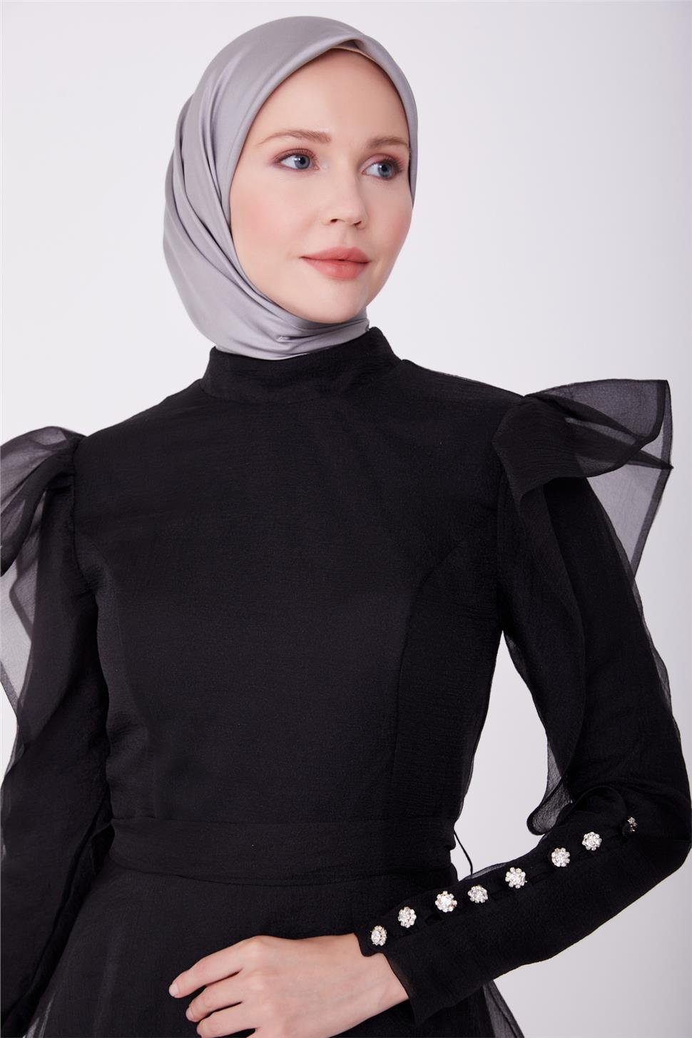 Armine Abiye Elbise 23YD8500 Siyah - ARMİNE | Hayatınıza Artı Değer Katar!