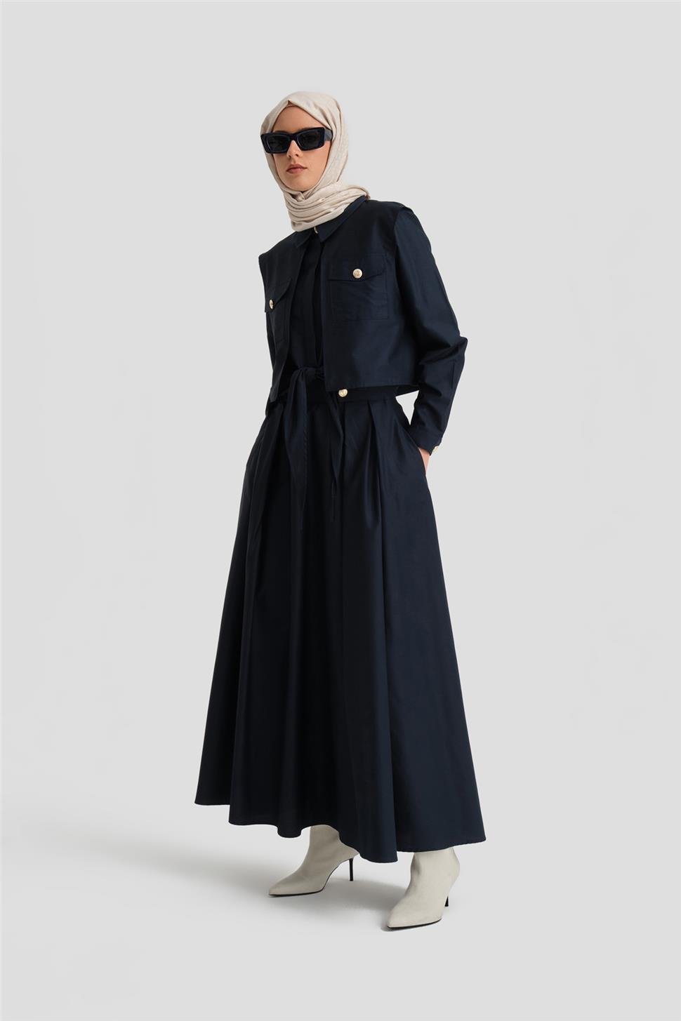 Armine Önü Bağlamalı Takım 24K6917 Lacivert | Armine
