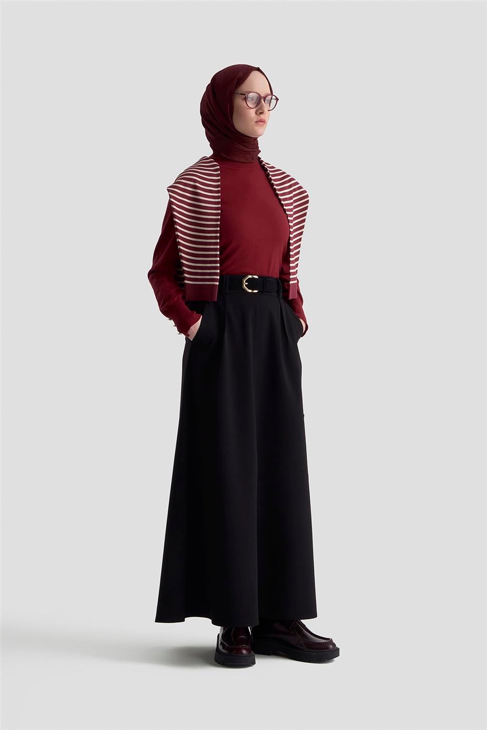 eeAcne Studios × Karen Kilimnik キャミ Armine Düğme Detaylı Çan Etek 25KM1023 Siyah K25KA1023002-2261