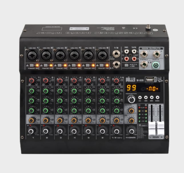 WÖLLER W-809 8 KANALLI DECK MİKSER I PENA SİSTEM ELEKTRONİK