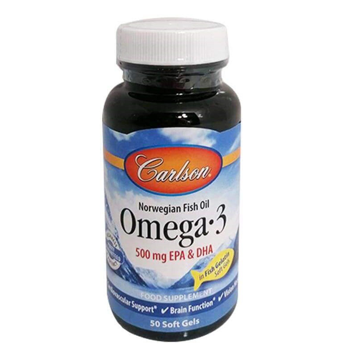 Carlson Omega-3 500 mg Fish Oil Balık Yağı 50 Kapsül Fiyatları |  Dermosiparis.com