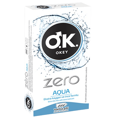 Okey Zero Aqua 10'lu Prezervatif Fiyatları | Dermosiparis.com