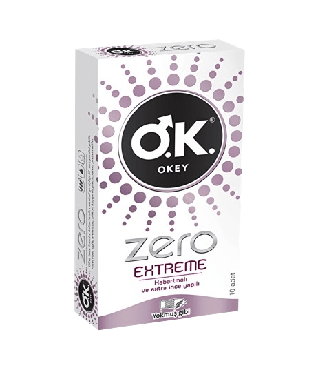 Okey Zero Extreme 10'lu Prezervatif Fiyatları | Dermosiparis.com