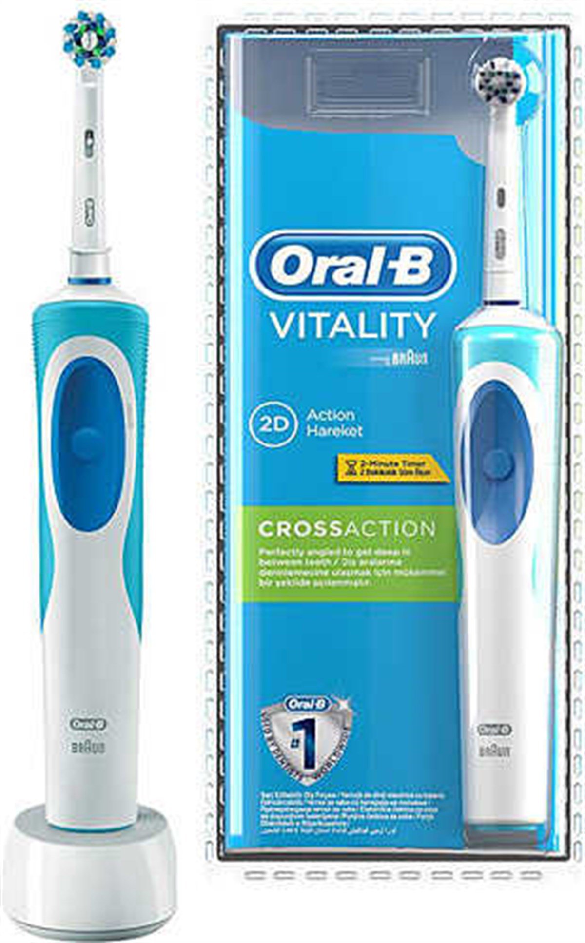 Oral-B Vitality Cross Action Şarjlı Diş Fırçası Fiyatları | Dermosiparis.com