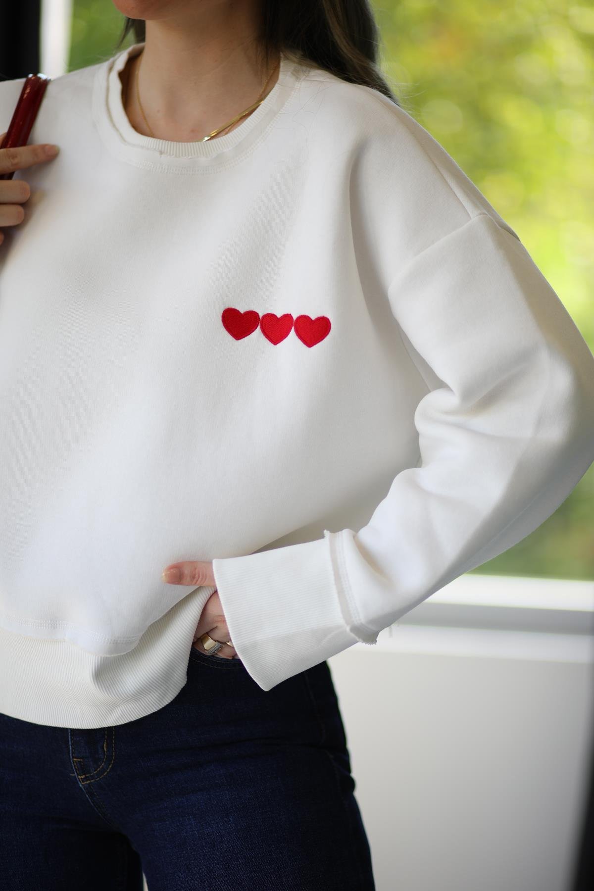 Sweatshirt heart deals