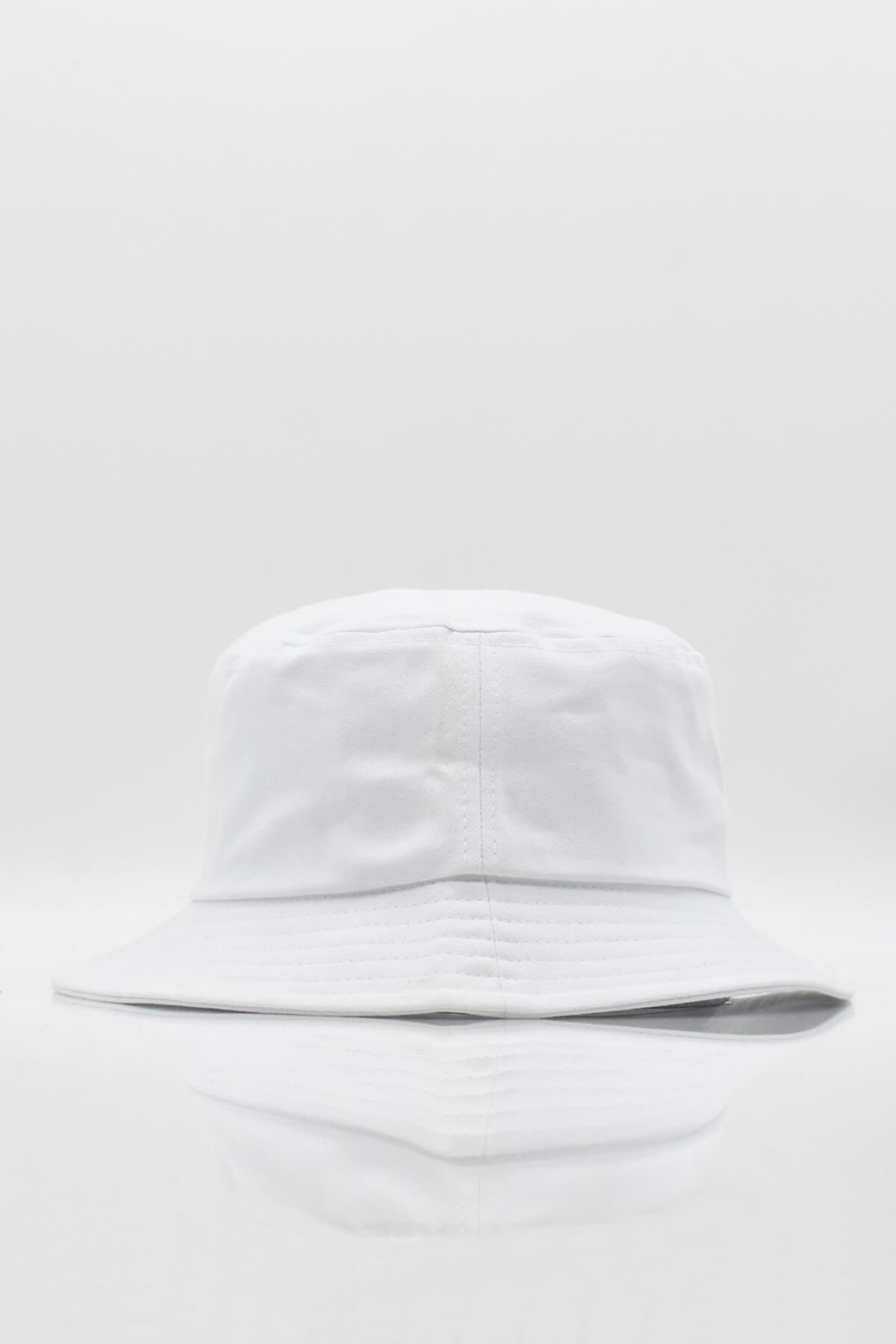 Külah Kadın Seyahat Safari Balıkçı Bucket Şapka Beyaz KLH0869