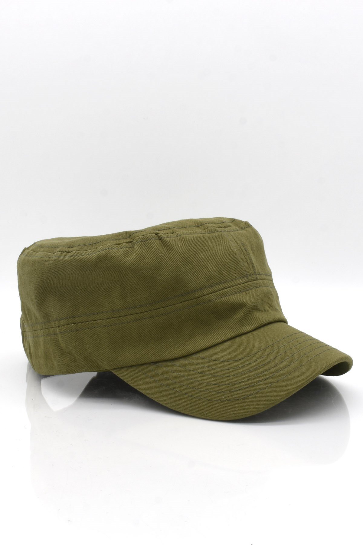 Külah Erkek Pamuklu Fidel Castro Şapka Yeşil Ayarlanabilir Outdoor Cap  KLH7145