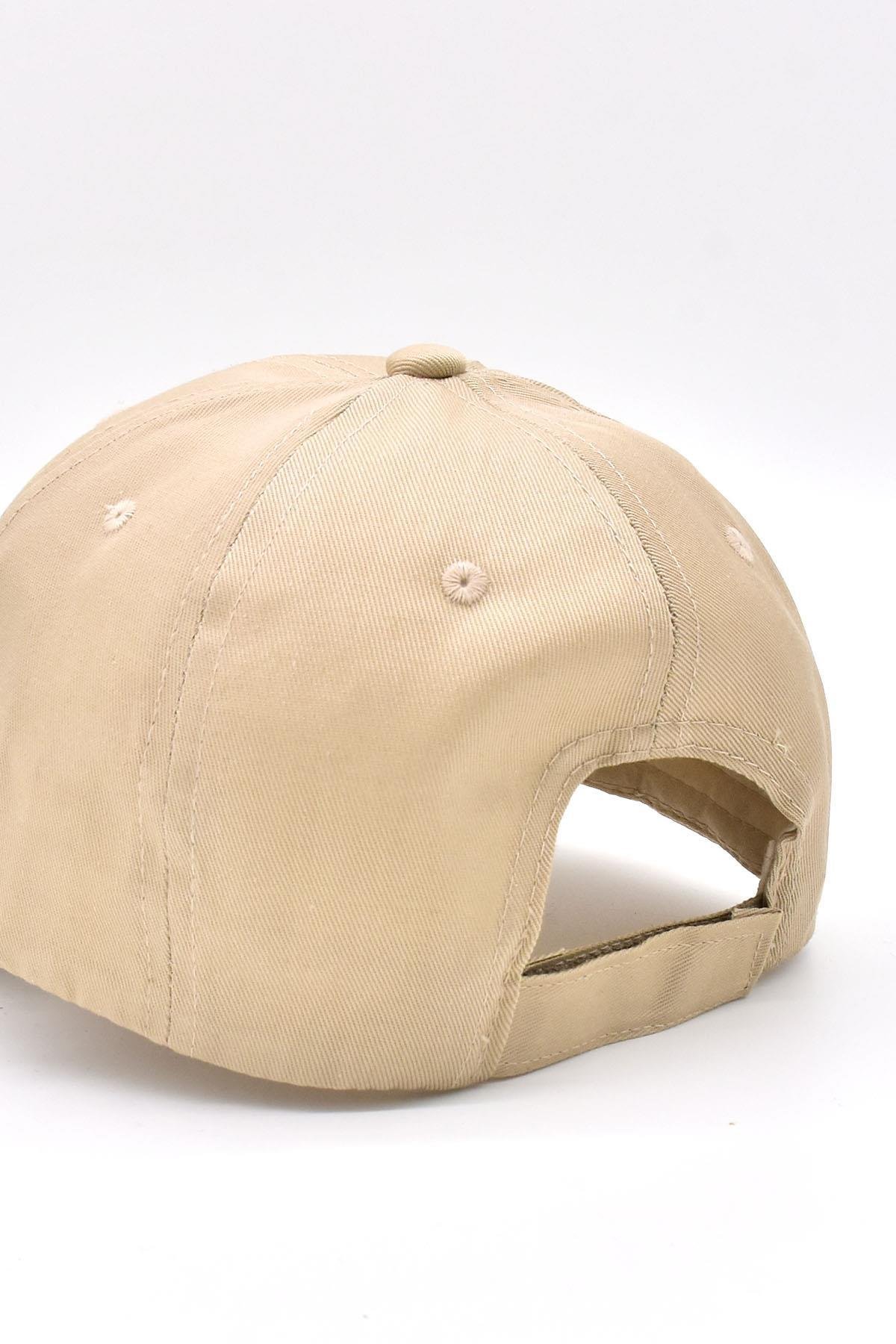 Unisex Ayarlanabilir Spor Basic Kep Şapka | Siyah Bej 2li Paket