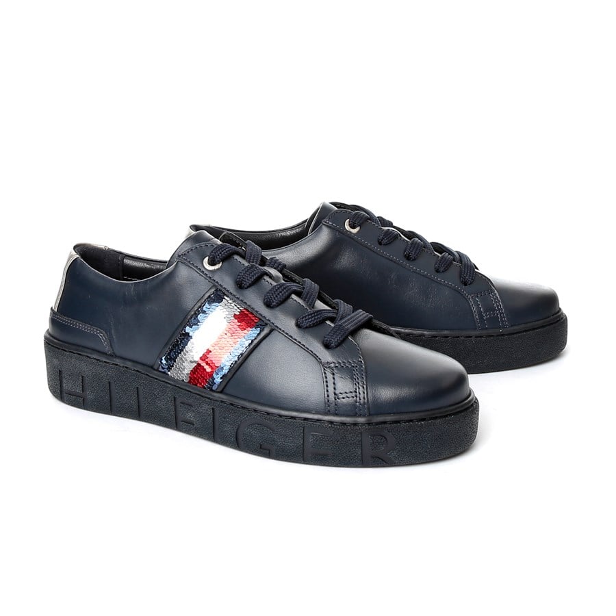 Tommy sequins hot sale fashion sneaker