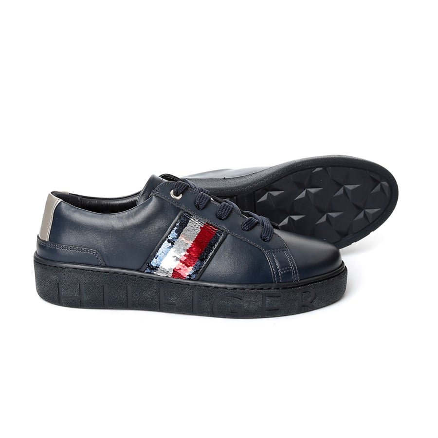Tommy sequins on sale fashion sneaker