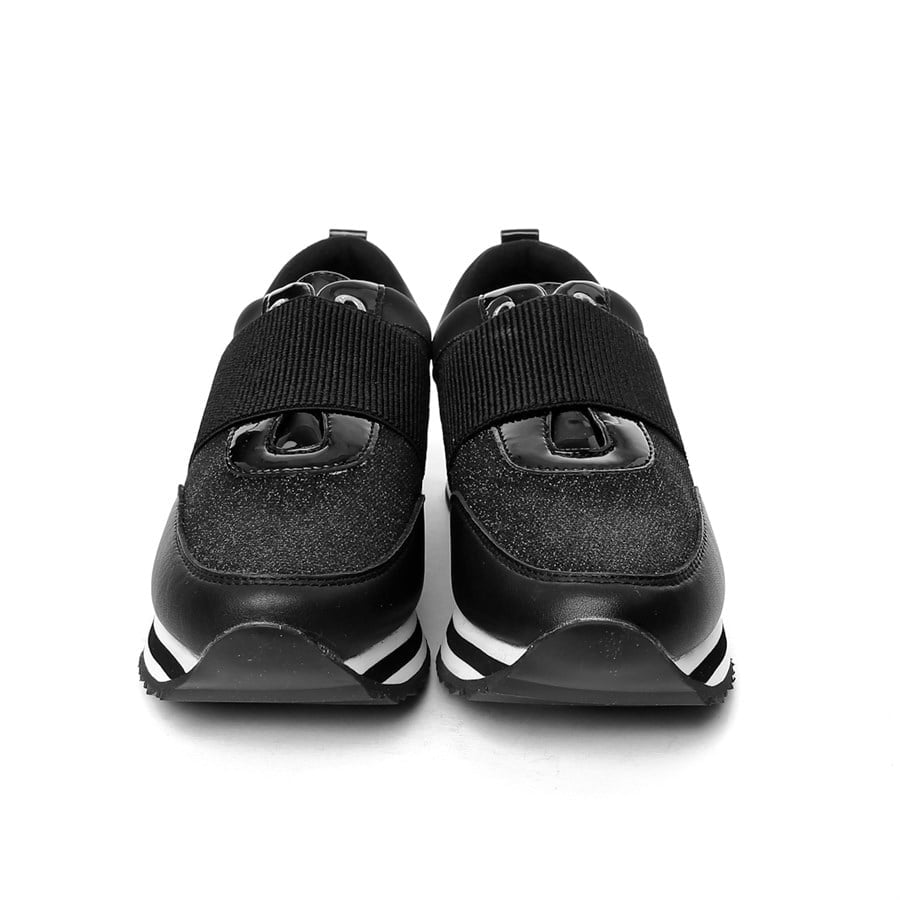 Tommy Hilfiger SİYAH Kadın Sneaker FW0FW03336 990 TOMMY HILFIGER ELASTIC  RETRO RUNNER BLACK