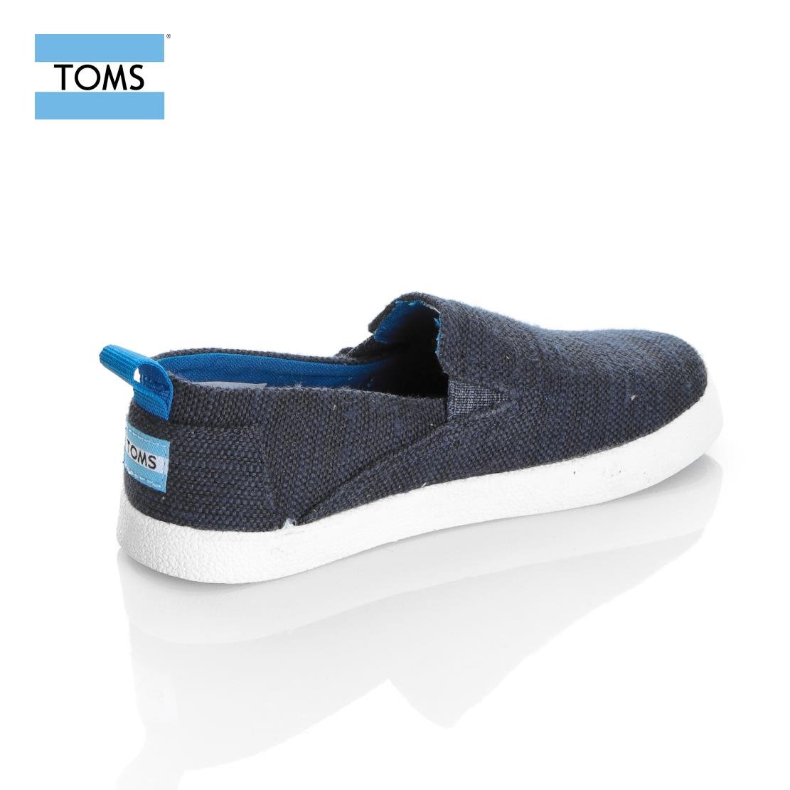 Toms LAC VERT Erkek Cocuk Sneaker Gunluk 10009970 AVALON NAVY SLUBBY LINEN TN AVA SLIPON