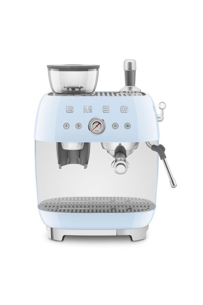 Smeg Pastel Mavi Öğütücülü Espresso Kahve Makinesi EGF03PBEU
