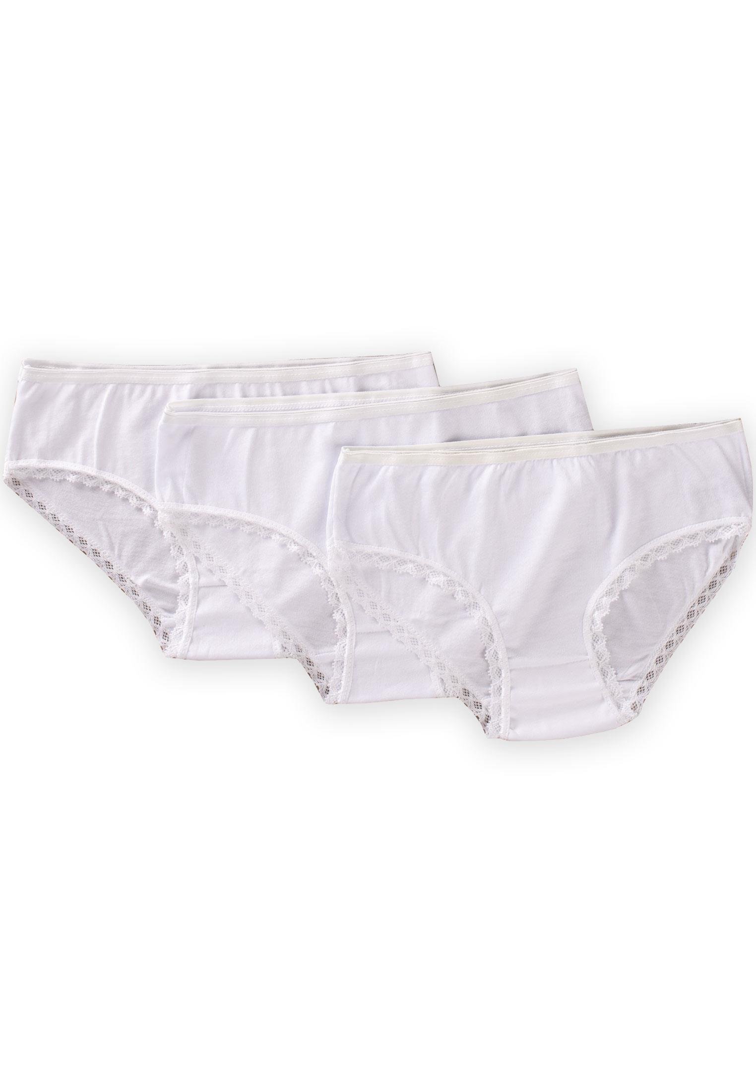 Triple Girl Panties Set 2-9 years White