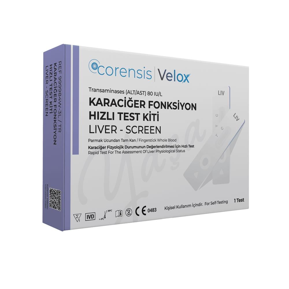 Corensis Velox Karaciğer Fonksiyon Hızlı Test Kiti