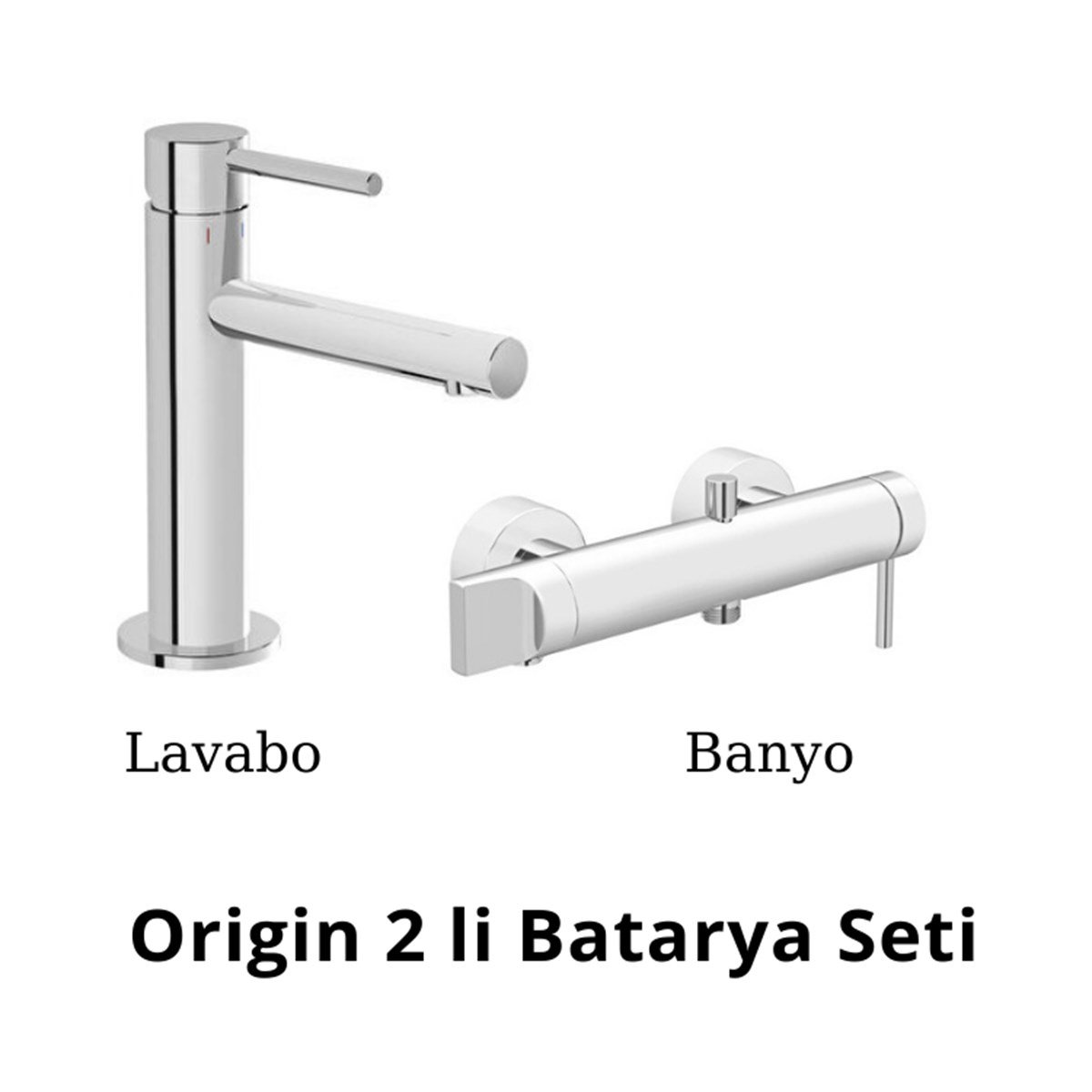 Artema Origin 2 li Batarya Seti (Lavabo+Banyo);ürünü yüksel kalite  standartlarında üretilmiştir.Özgün tasarımın Türk işçiliğiyle birleştiği  elit tercih.