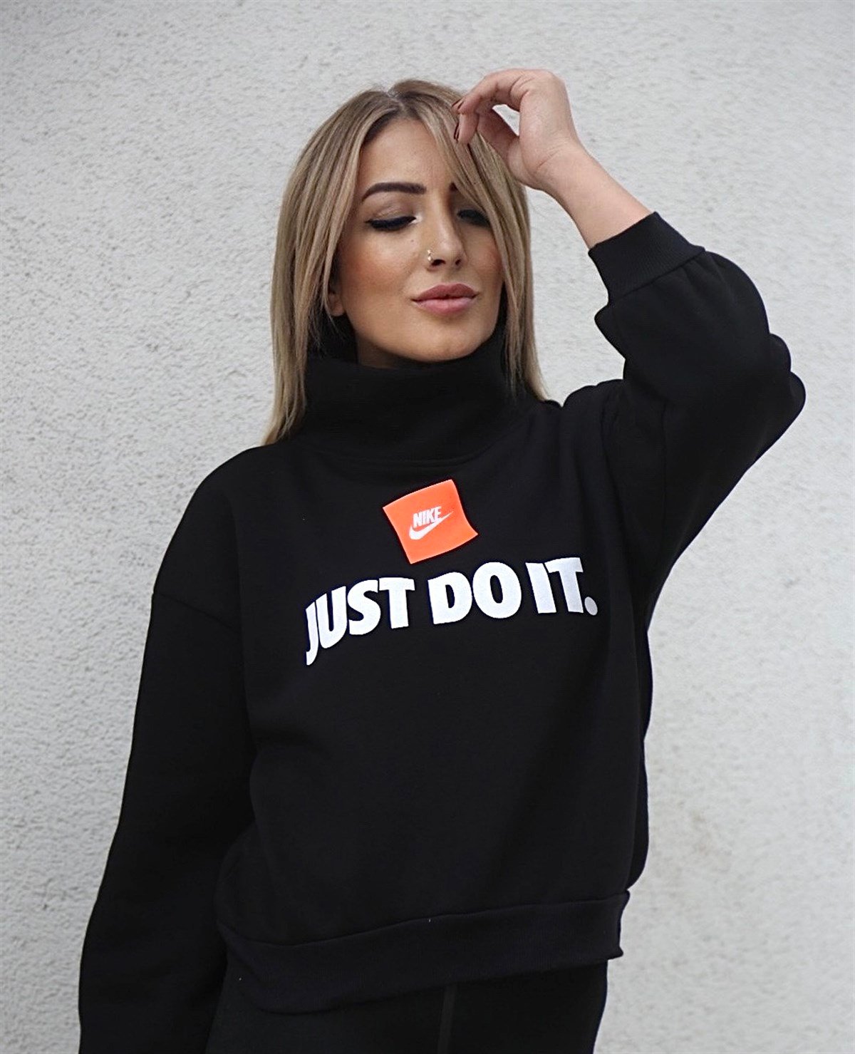 Siyah Just Do It Sweat
