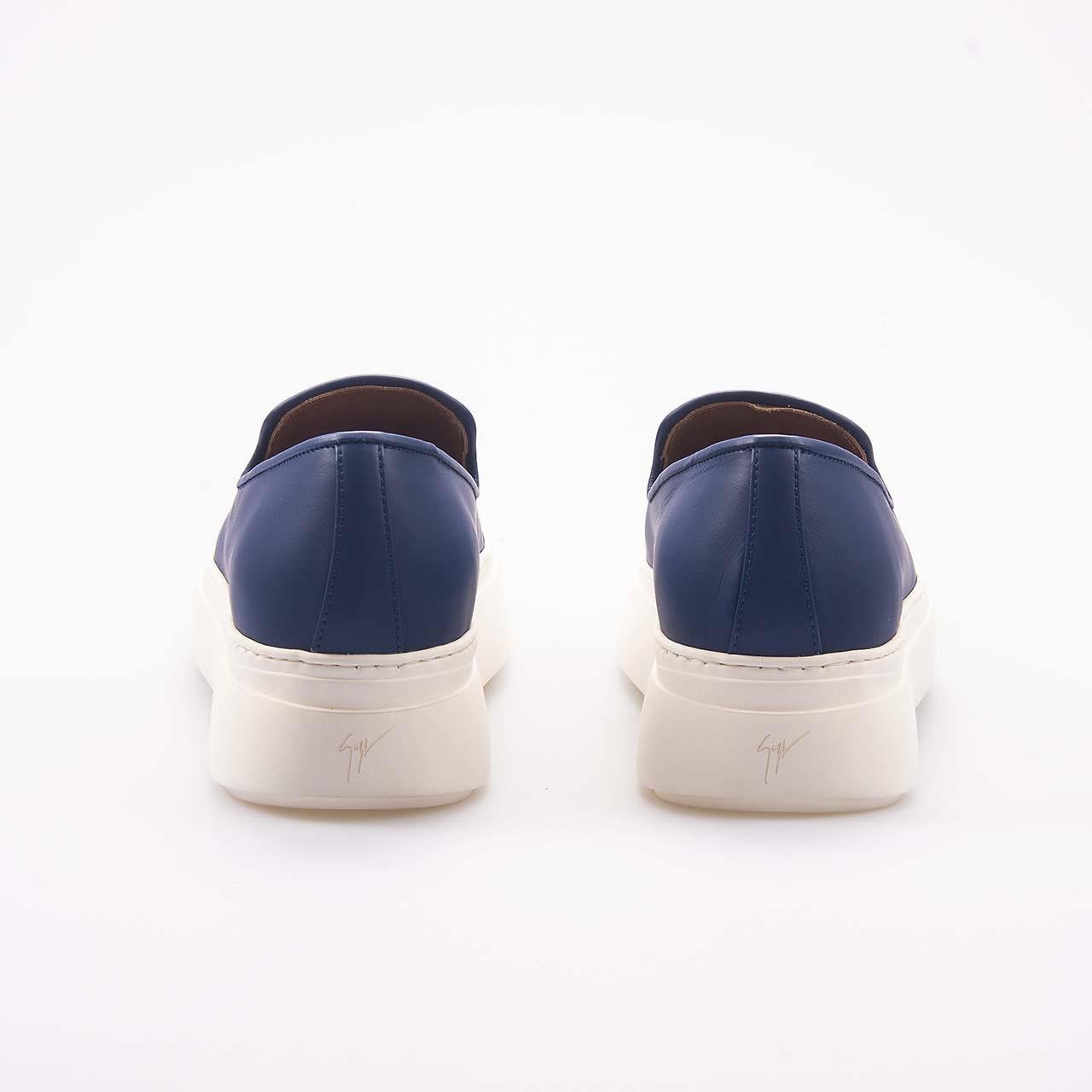 Giuseppe Zanotti ブルーローファー giuseppe-zanotti-erkek-