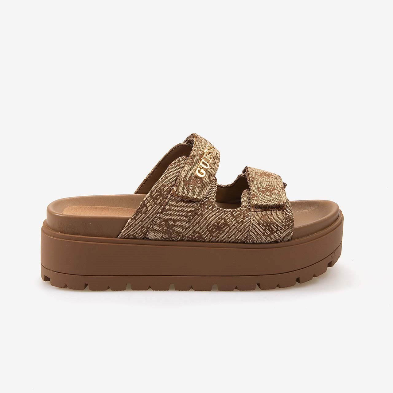 Guess Kadın Beige Faxon Logo Sandalet FLJF2XFAL03