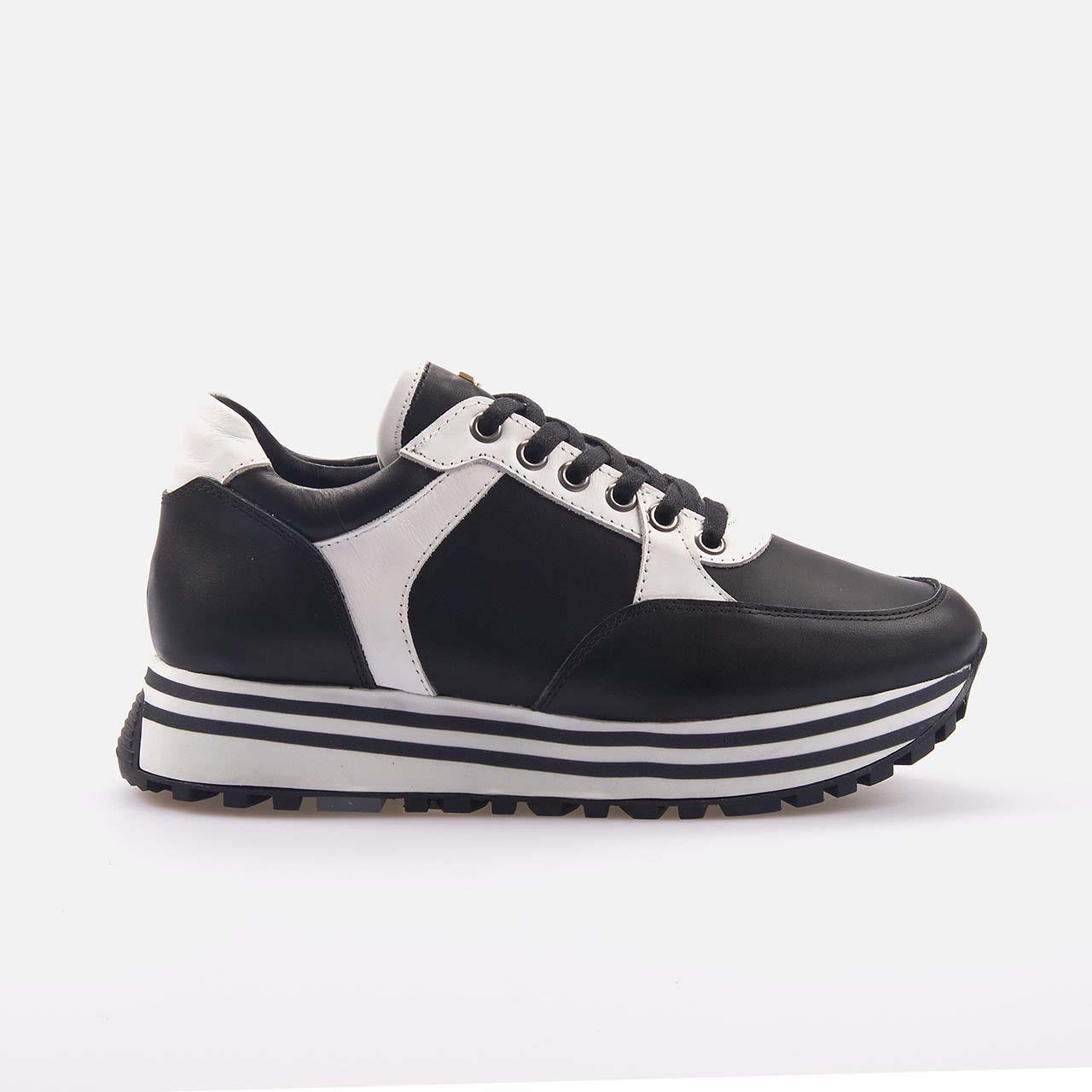 Rouge Siyah Kad n Spor Sneaker 24125 Kemal Tanca Ayakkab Canta Bot Modelleri
