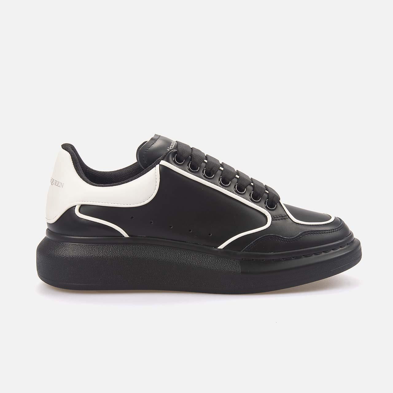 【定価約7万円】Alexander McQueen ローカット スニーカー Alexander Mcqueen Hakiki Deri Erkek Siyah Beyaz Spor & Sneaker