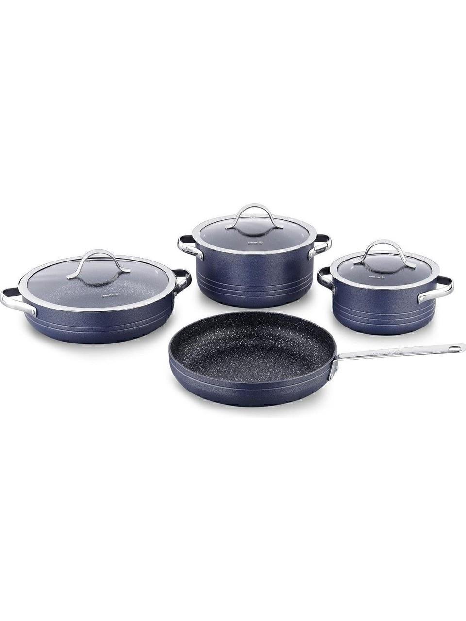 Korkmaz A2619-1 Li̇nea 7 Parça Tencere Seti̇ Azura - Hedef AVM'de