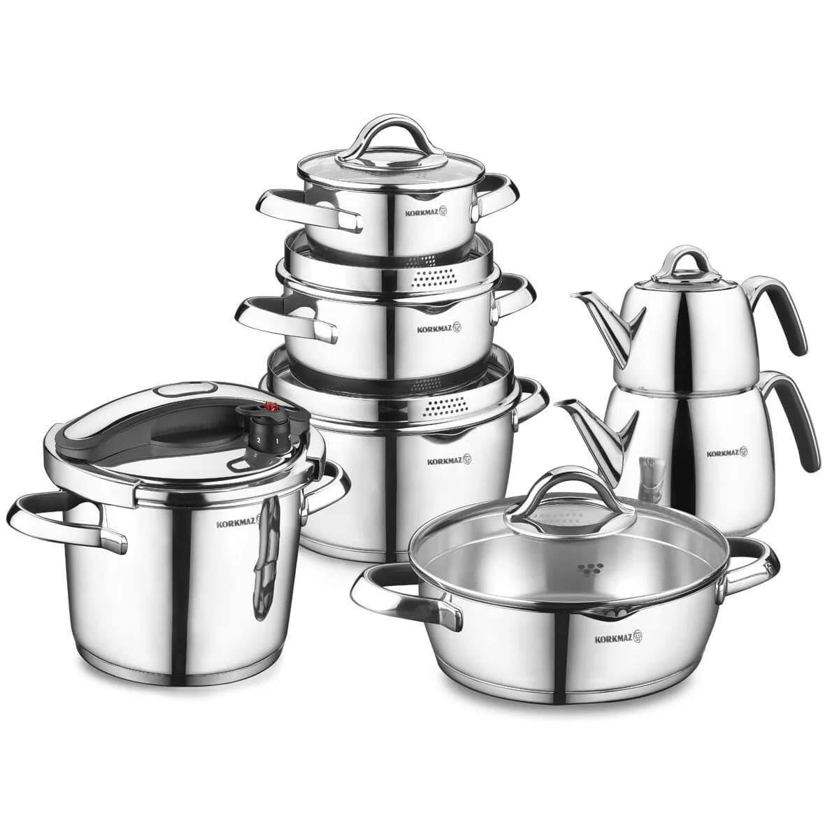 Korkmaz A1767 Vertex 15 Parça Hiper Set - Siyah - Hedef AVM'de