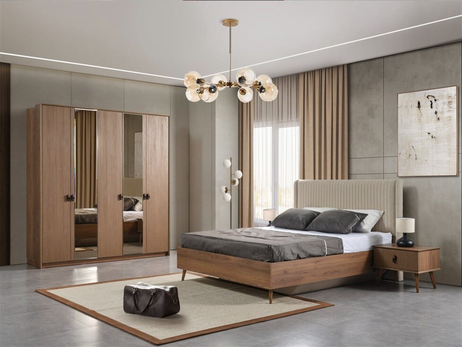 Bige Tosko 5 Kapılı Dolap - Hedef AVM'de Elden Taksitli Satış