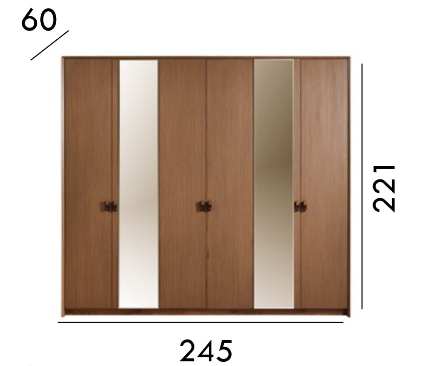 Bige Tosko 6 Kapılı Dolap - Hedef AVM'de Elden Taksitli Satış