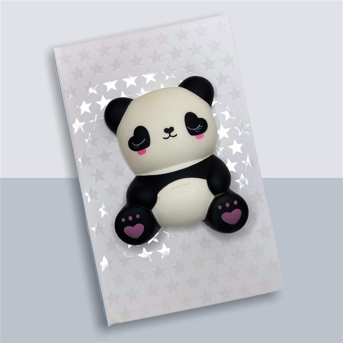 Kişiye Özel Squishy Panda Defter Kalem ve Makaron Kalem Seti- Çılgın Trend  Ürünleri
