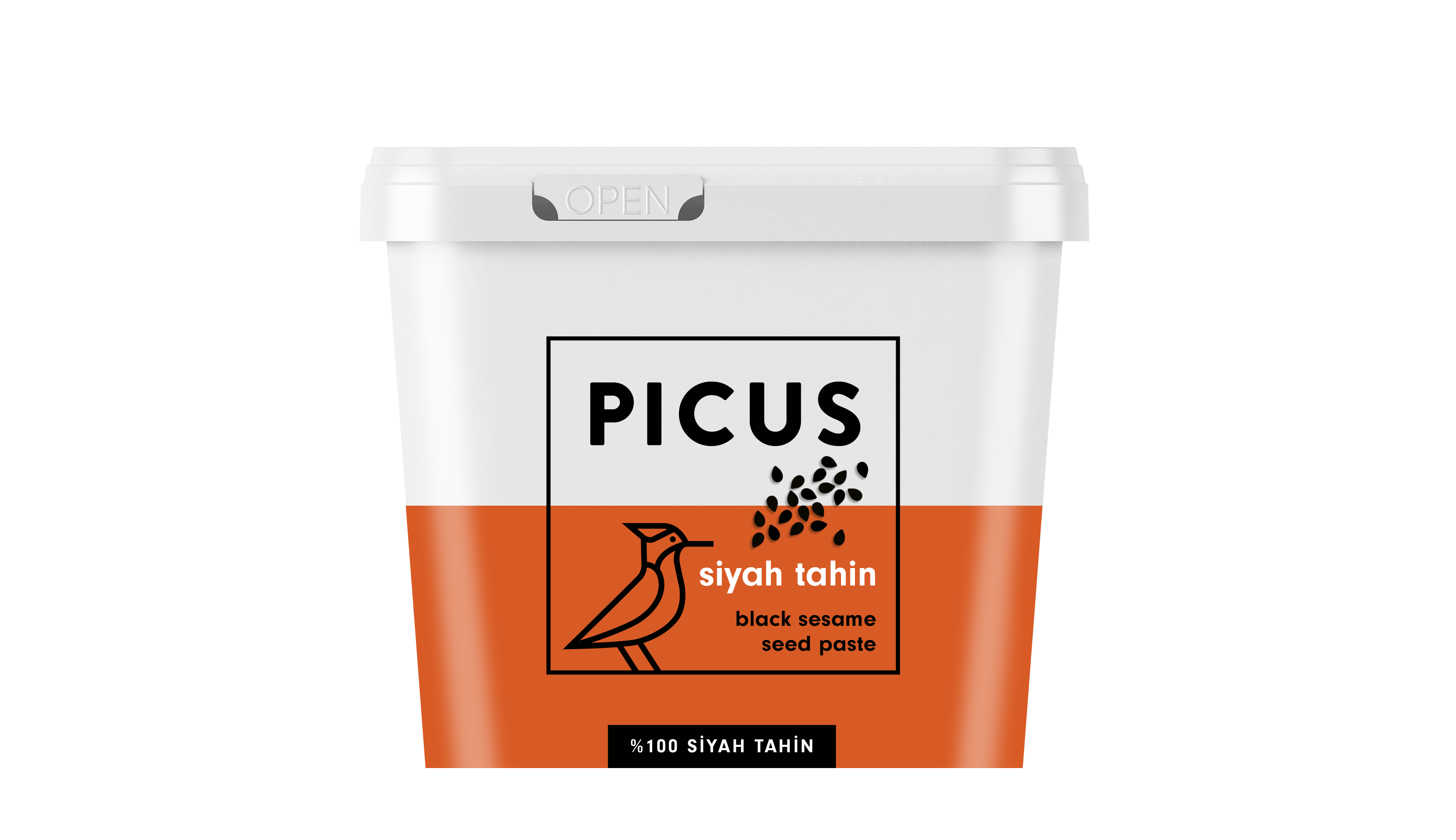 Picus Siyah Tahin 1000 gr | Sağlıklı & Katkı Maddesiz | Picus