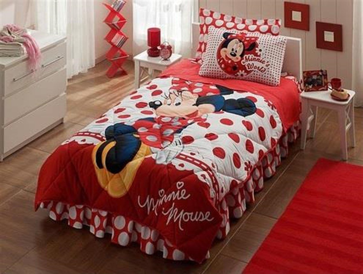 Taç Disney Lisanslı Uyku Seti Tek Kişilik Minnie Mouse