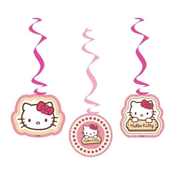 Hello Kitty Doğum Günü Temalı Lisanslı Asmalı İp Süs En Uygun Fiyata