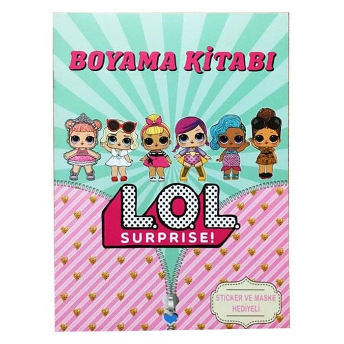 LOL Bebekler Boyama Kitabı (Sticker+Maskeli) En Uygun Fiyata