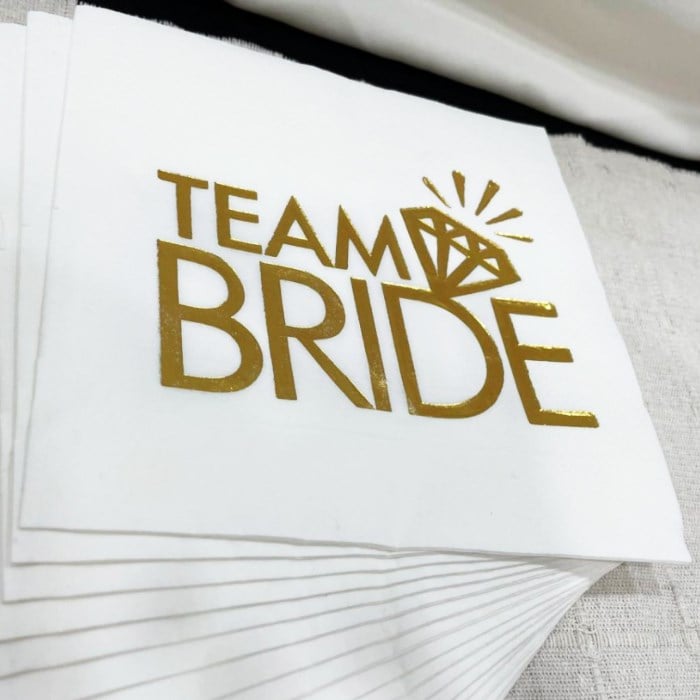 Team Bride Gold Peçete
