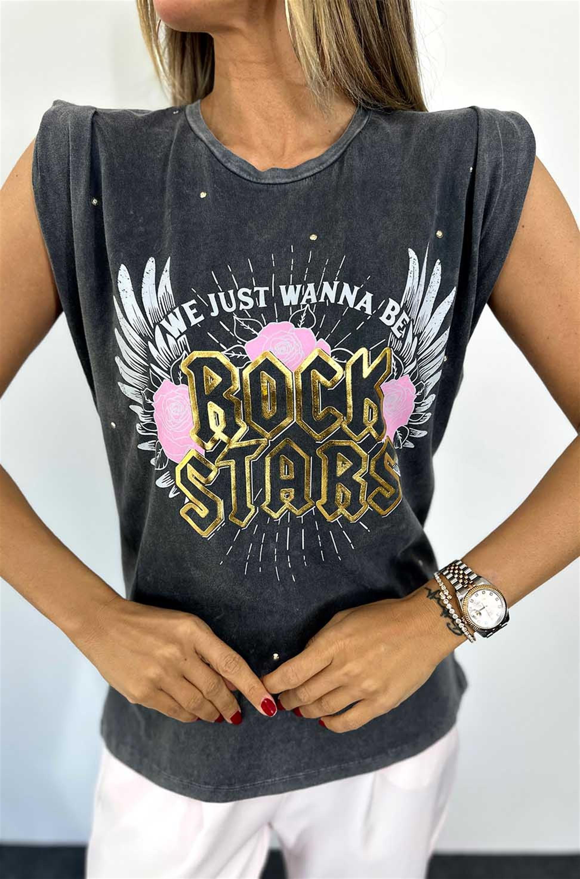 Rock t shirts dames hotsell
