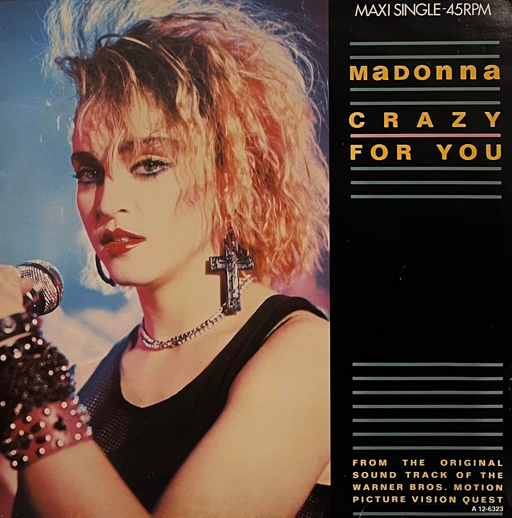 Madonna　Crazy For You　マドンナ　シェイプド　レコード　7” MADONNA - CRAZY FOR YOU