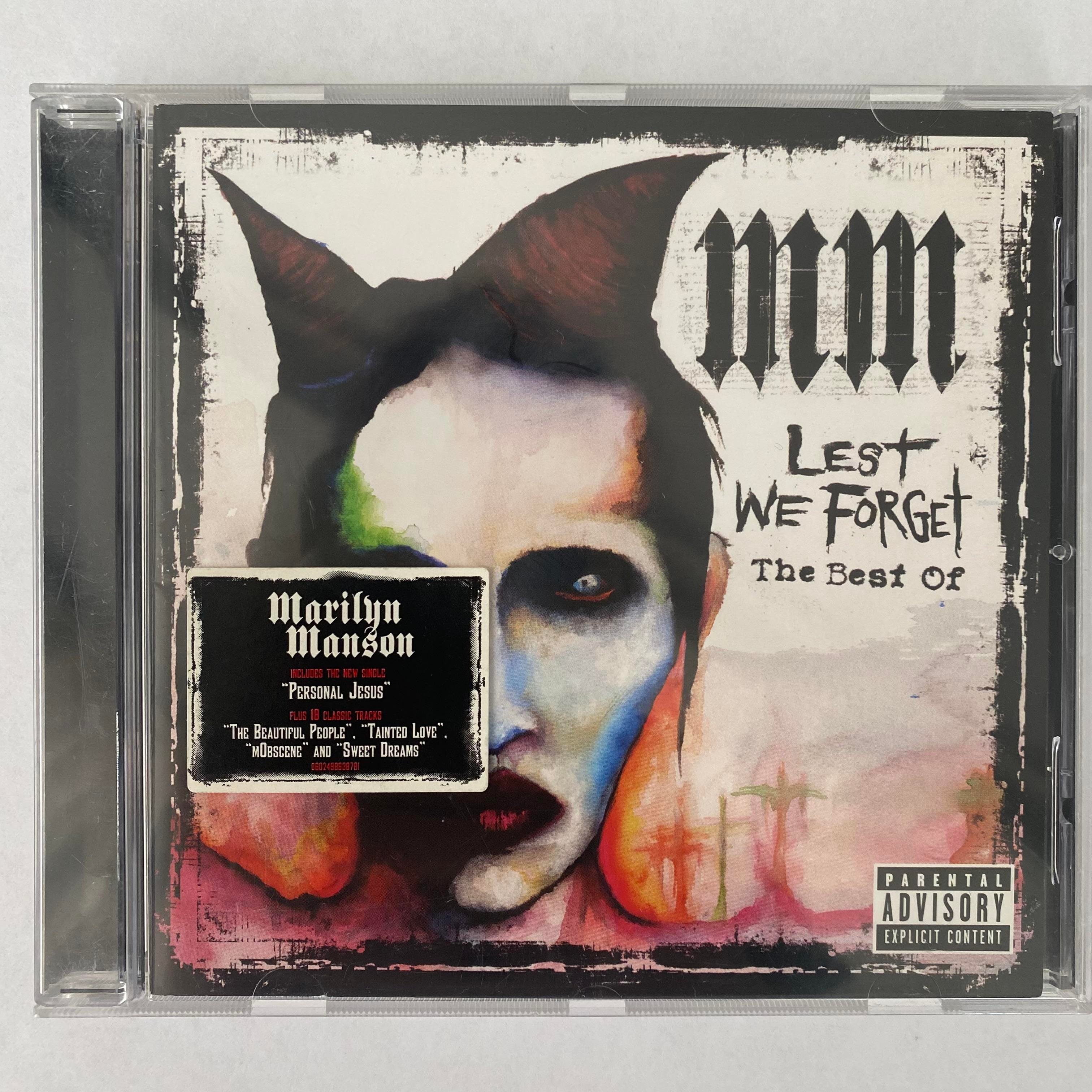 洋楽 Marilyn Manson Lest We Forget MARILYN MANSON - LEST WE FORGET, THE BEST OF