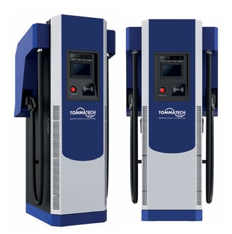 TommaTech 120kW 400A Booster DC Ticari Araç Şarj İstasyonu | Hızlı