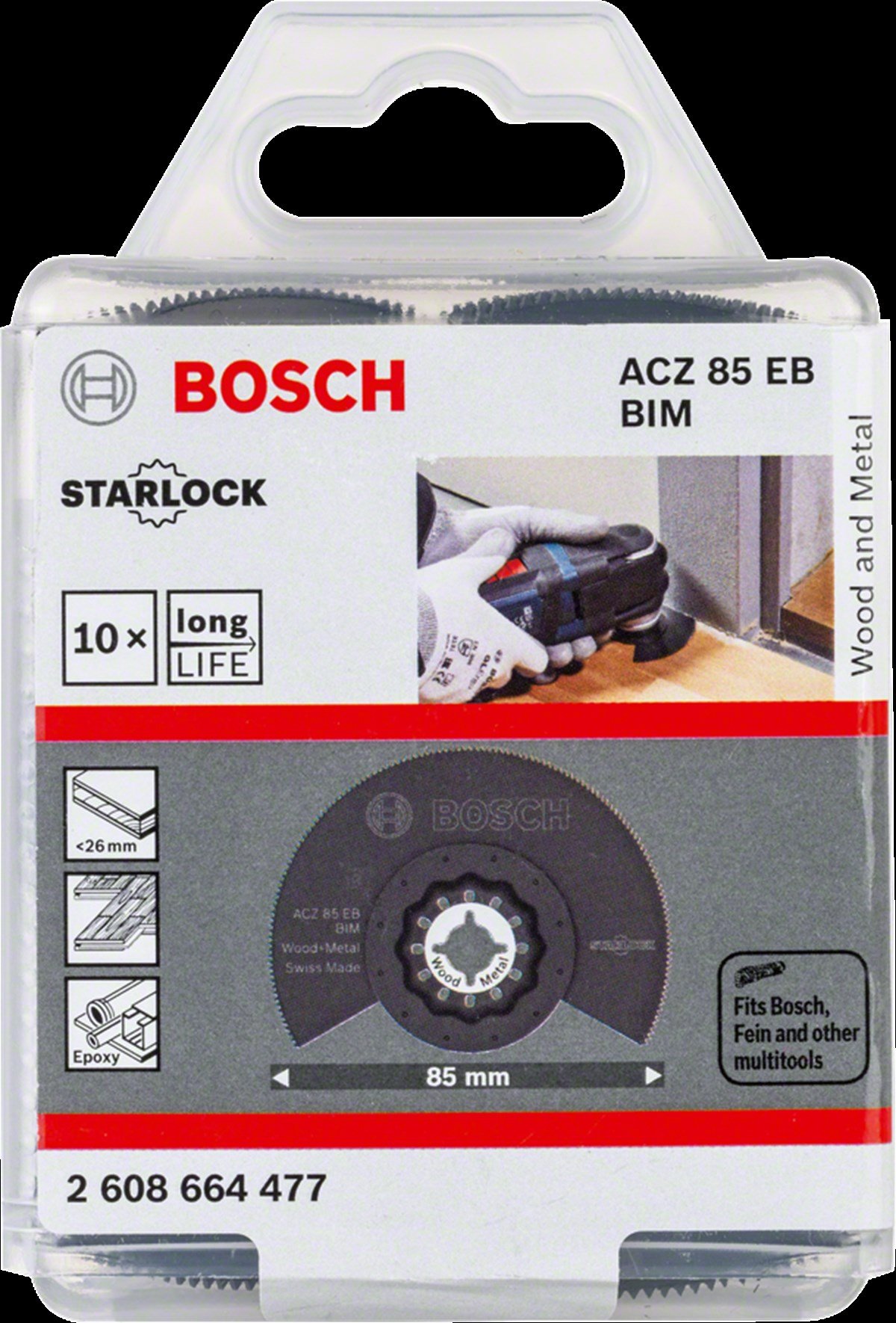 Bosch - Starlock - ACZ 85 EB - BIM Ahşap ve Metal İçin Segman Testere  Bıçağı, Bombeli 10'lu | Kocaşaban Sınai ve Tıbbi Gazlar Teknik Hırdavat