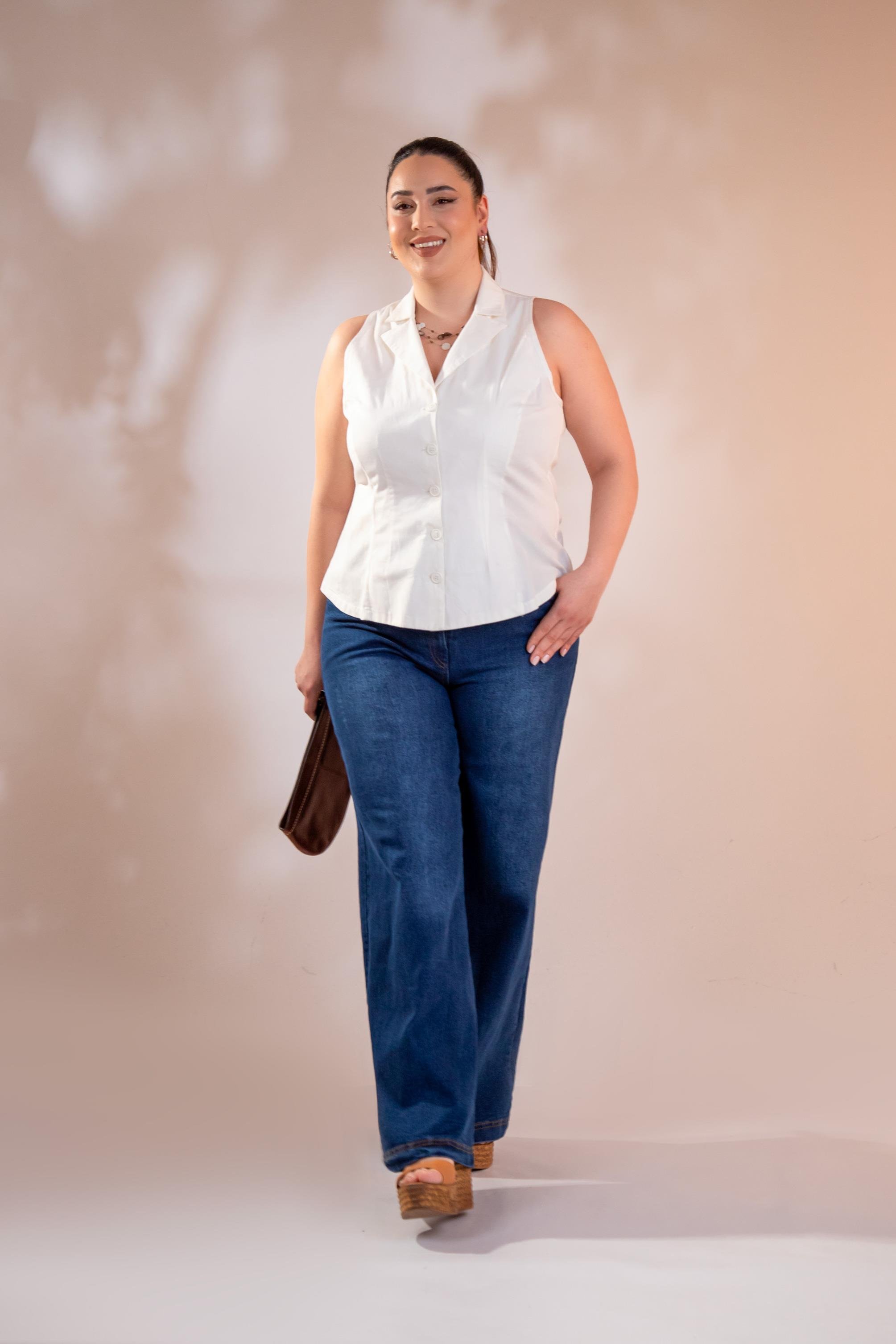 Büyük Beden 122029 Denim Pantolon  Lacivert