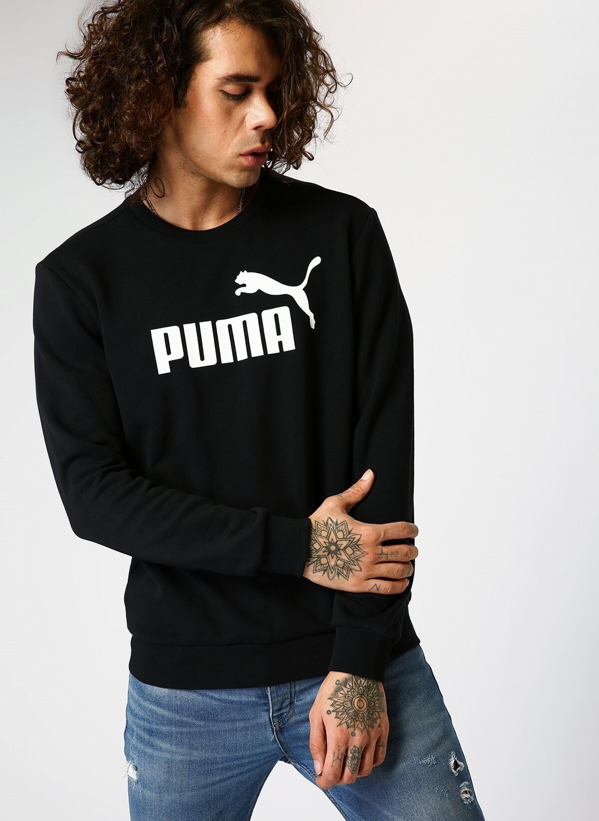 Puma ESS Logo Crew Erkek Sweat 85175001 Urban One