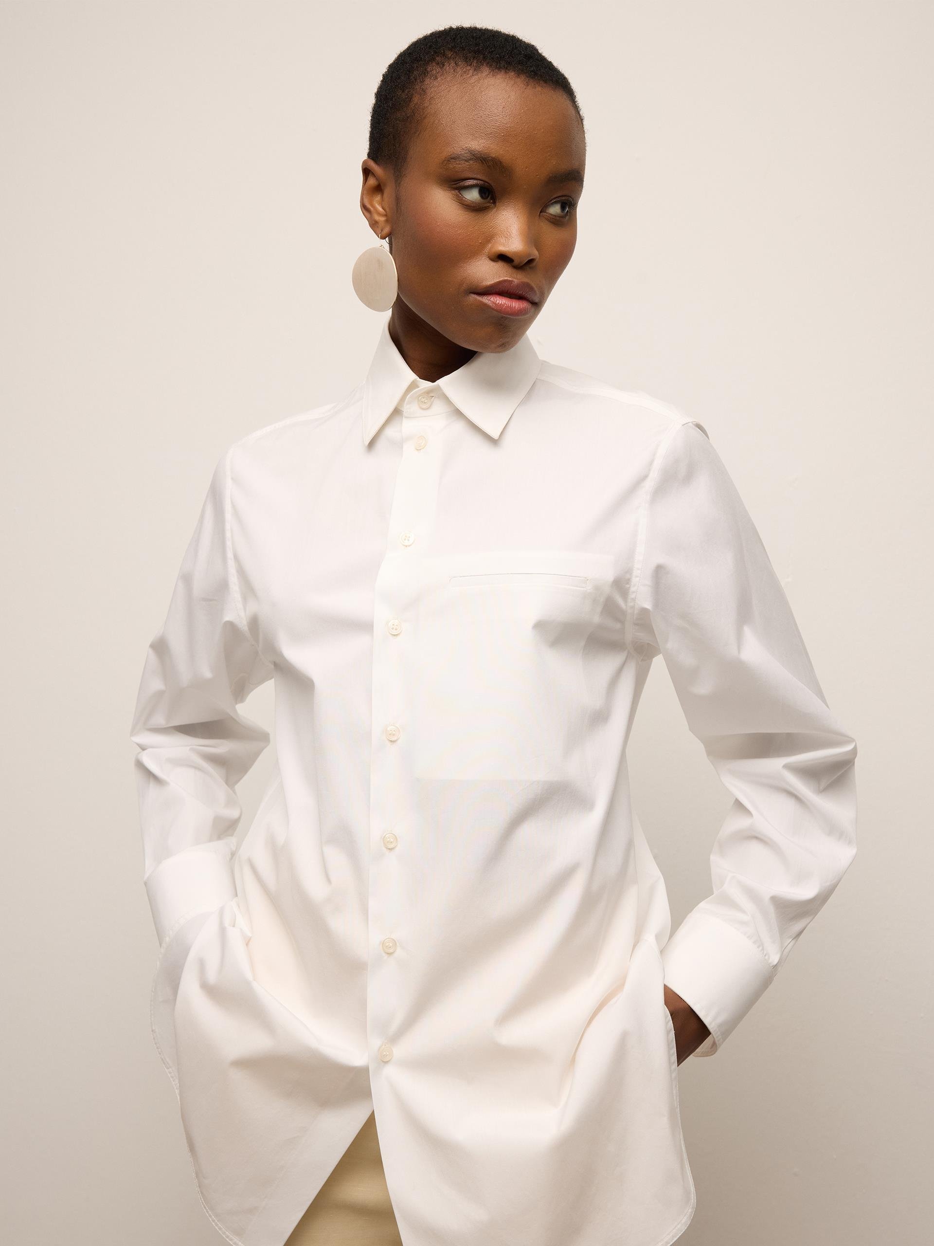 White Poplin Shirt