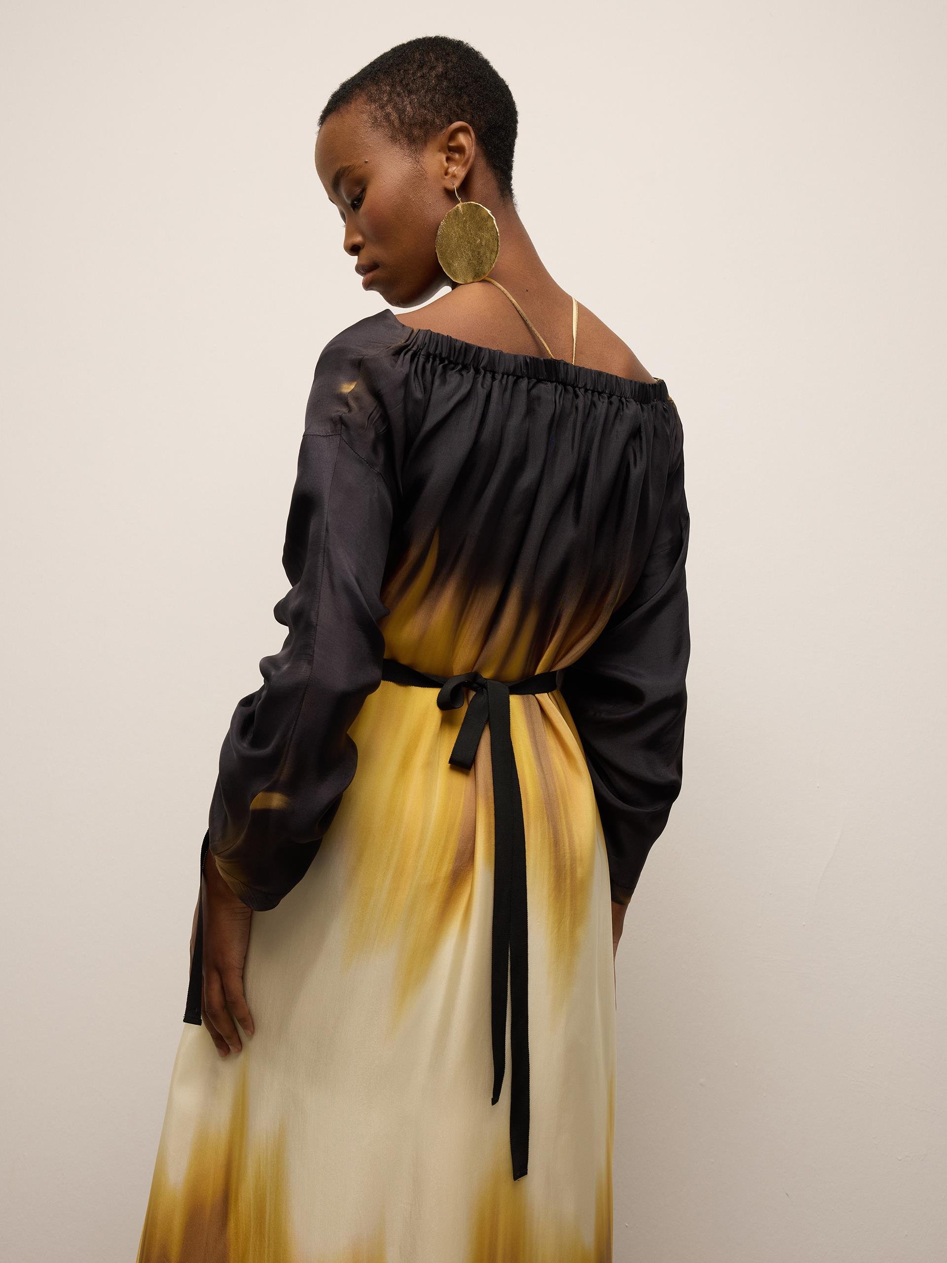 Open neck dress online