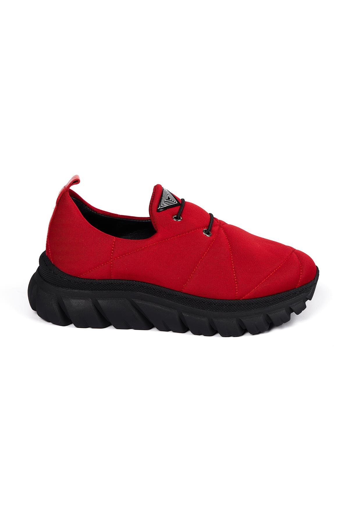 Bestello Bağcıksız Sneaker KIRMIZI 101-0020-18 Kadın Ayakkabı